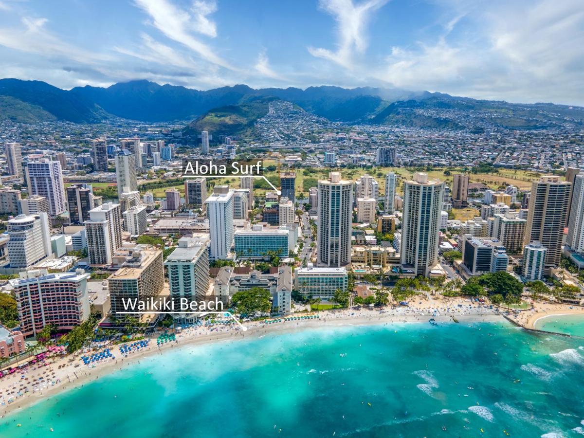 Aloha Vibes Await! Stylish Condo At Aloha Surf - Mountain And City Views Хонолулу Екстериор снимка